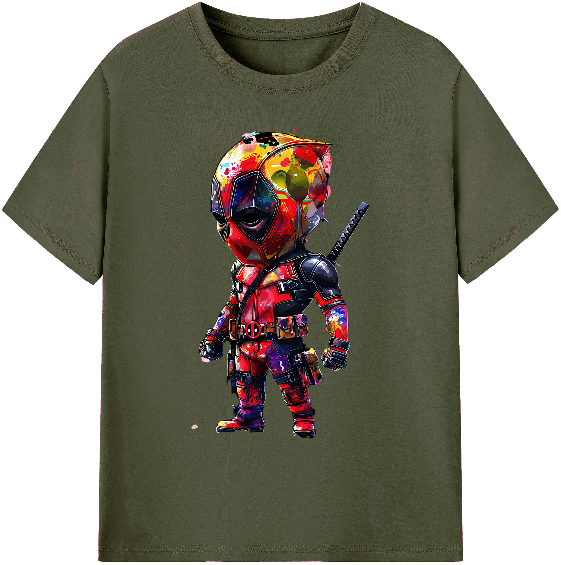 （画像用） Deadpool デッドプール 綿100％ メンズ半袖Tシャツ｜肌触りやわらか＆通気性
